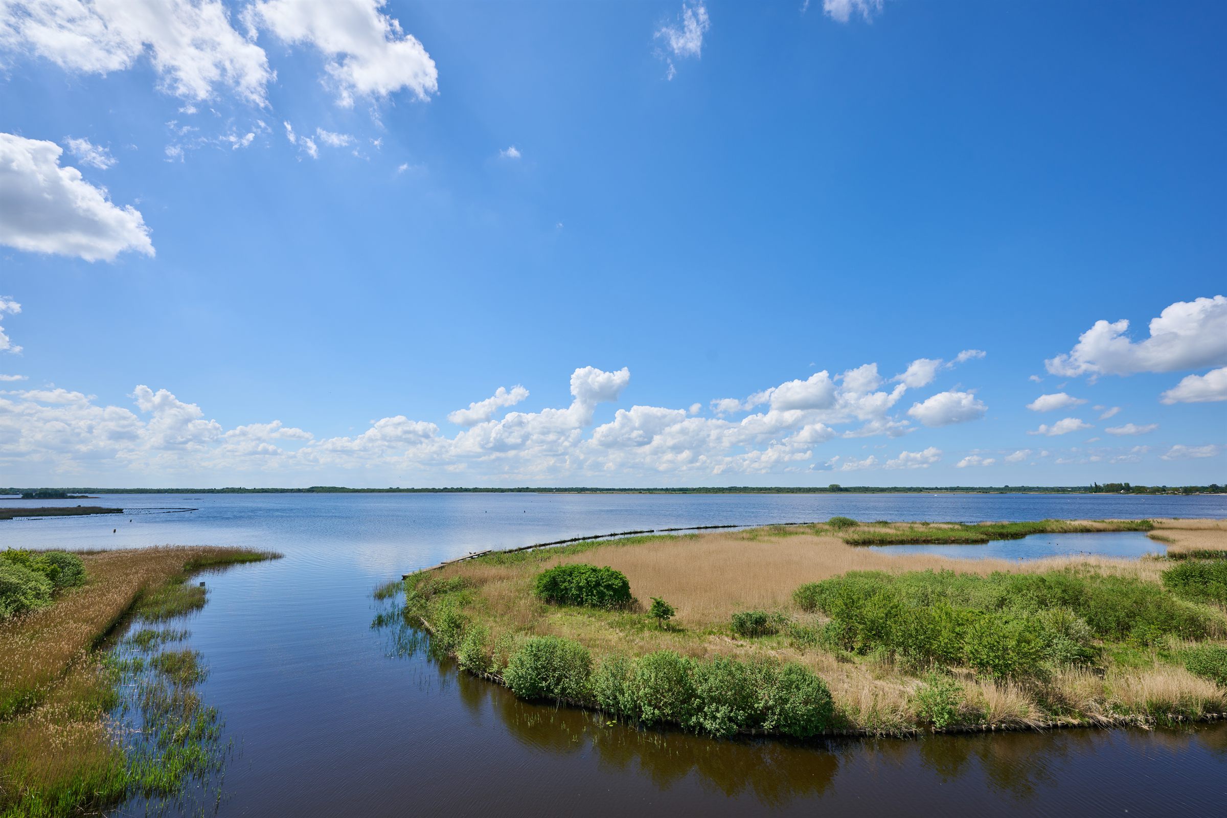 Panorama over het Zuidlaardermeer